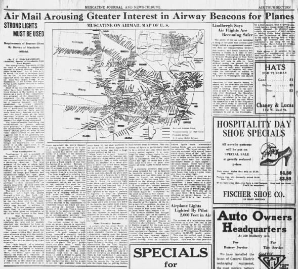 Clipping from The Muscatine Journal